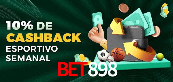 10% de bônus de cashback na Bet898
